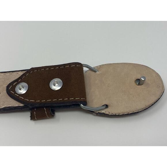 Bull head boys belt made in Mexico rodeo double suede country cowboy western sm - Picture 13 of 13